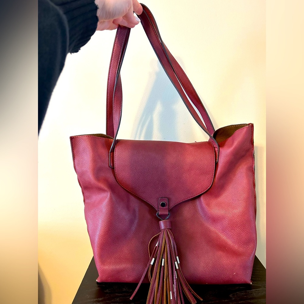 Free People leather tote